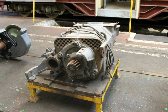 Motor from a tram car at Rigby Road