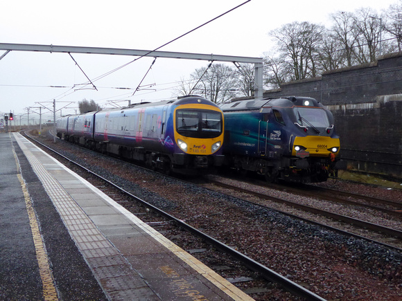 68004 and 185151 at Carstairs