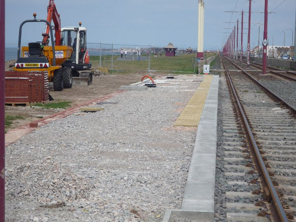 new platforms in the process of being built at Norbreck