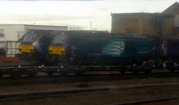 68019+68007 at Motherwell TMD