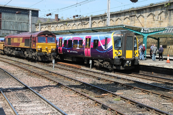 350406 and 66021 at Carlisle