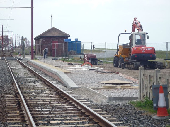 new platforms in the process of being built at Norbreck