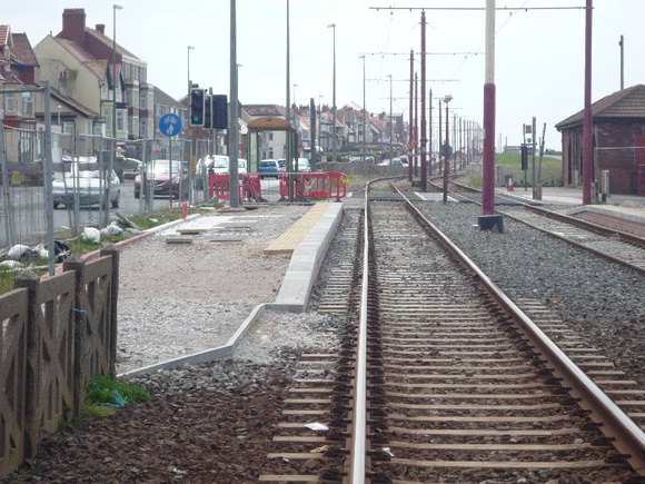 new platforms in the process of being built at Norbreck