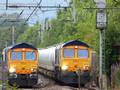 66733 and 66736 at Coatbridge Central