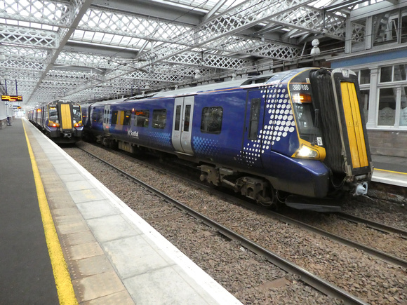 380019 and 380105 at Paisley Gilmour Street