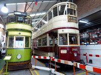 Wallasey 78 and Liverpool 762 at Wirral Tramsport Museum
