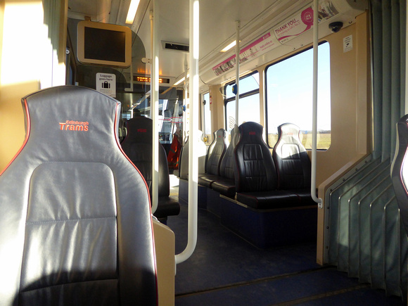 Interior of tram 270
