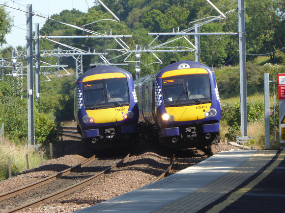 170393 and 170451 at Polmont