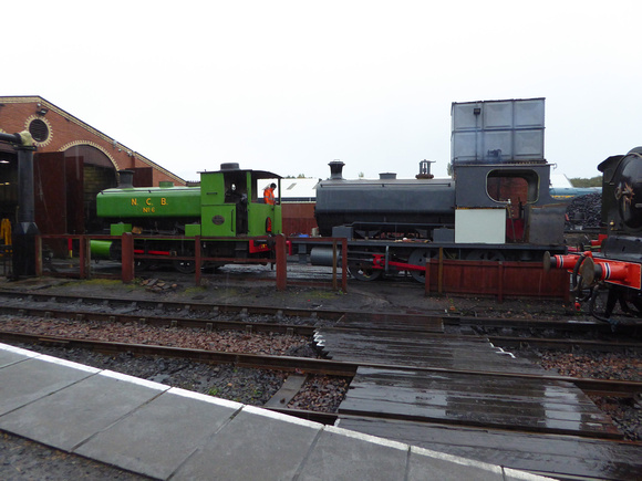 NCB no6 and an inidentified loco at Bo'ness