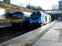 320308+320411 and 68030 at Motherwell