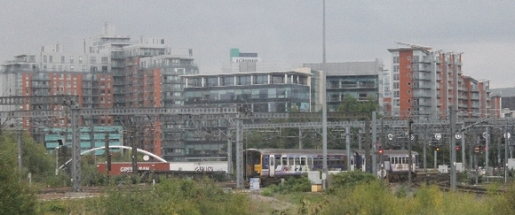 An unidentified Class 150 approaching Engine Shed Junction, Leeds 13.9.14