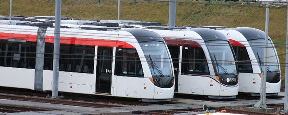 Tram 268 and 266 at Gogar