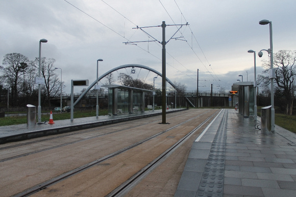 View of Gogarburn tram stop