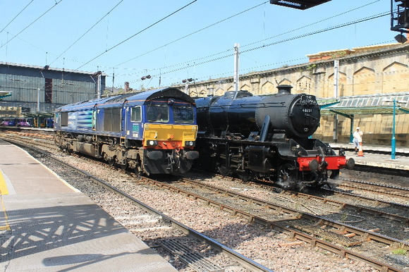 66305 and 48151 at Carlisle