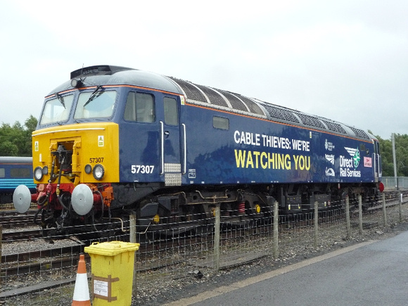 57307 'Lady Penelope' at Kingmoor 17.8.13