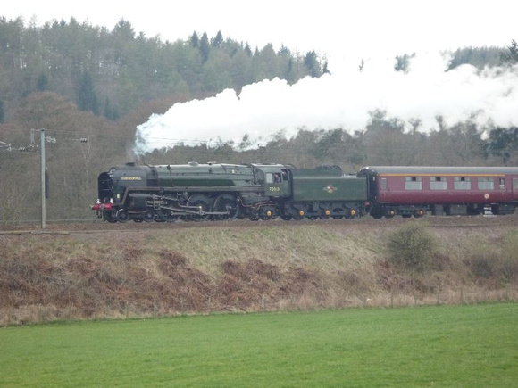 70013 'Oliver Cromwell' at Beattock