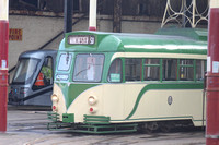 621 and Roadliner tram at Rigby Road