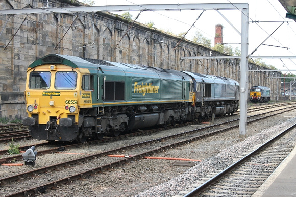 66419 and 66558 at Carlisle
