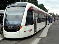 Tram 252 on display in Princes Street