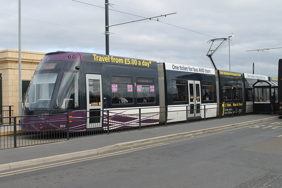 Flexity 015 at Fleetwood Ferry